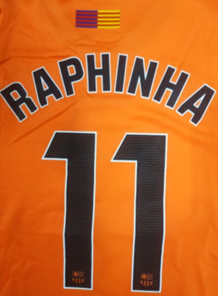 форма  Barcelona №11 RAPHINHA, 2025-2026 Nike,резервная,полиэстер 100%