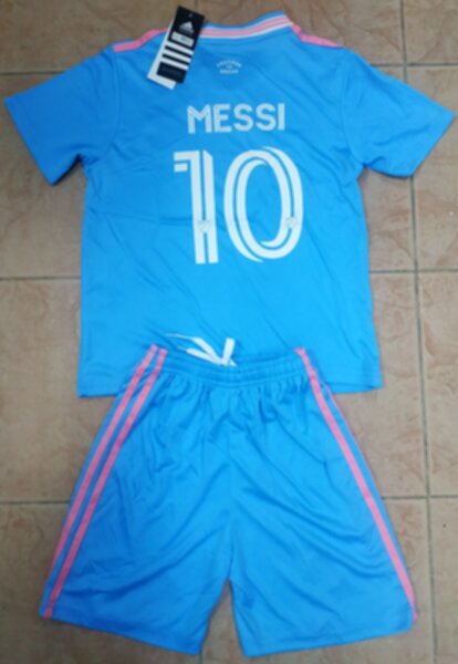форма детская футбольная Inter Miami CF №10 MESSI ,2025-2026,резервная, полиэстер 100%