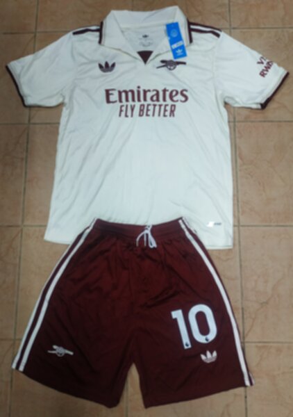 форма футбольная  Arsenal №10 BERGKAMP, 2025-2026 adidas,полиэстер 100%