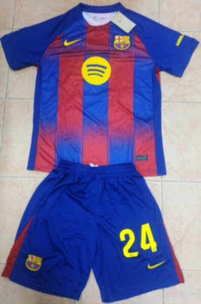 форма  Barcelona №24 GARCIA 2025-2026 Nike,домашняя,полиэстер 100%