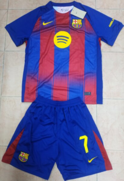 форма  Barcelona №7 TORRES 2025-2026 Nike,домашняя,полиэстер 100%
