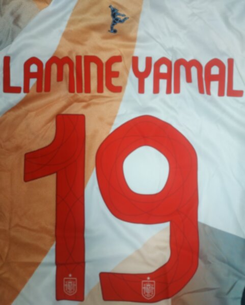 футбольная форма сборной Испании №19 LAMINE YAMAL 2025-2026 Nike,полиэстер 100%