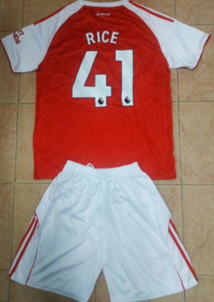 форма Arsenal №41 RICE 2025-2026, adidas,домашняя,полиэстер 100%
