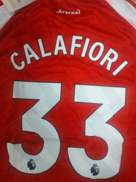 форма Arsenal №33 CALAFIORI, 2025-2026 adidas, домашняя, полиэстер 100%