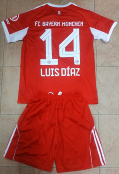 форма Bayern Munchen  №14 LUIS DIAZ 2025-2026 adidas,домашняя,полиэстер 100%