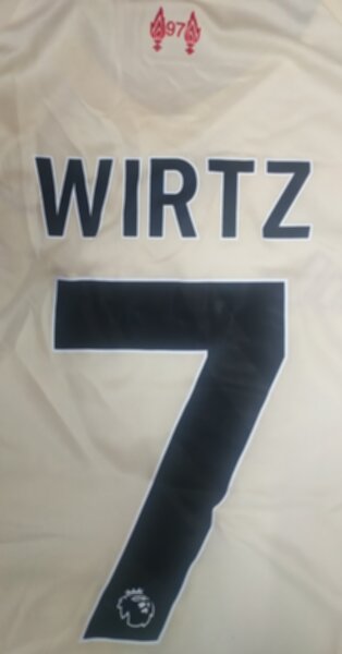 форма футбольная Ливерпуль №7 WIRTZ,2025-2026,гостевая,полиэстер 100%