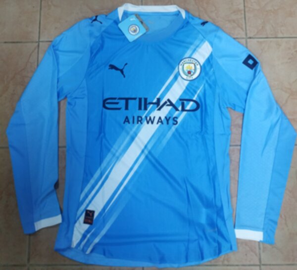 майка Manchester City, 2025-2026, adidas, домашняя,длинный рукав,полиэстер 100%