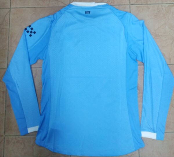 майка Manchester City, 2025-2026, adidas, домашняя,длинный рукав,полиэстер 100%