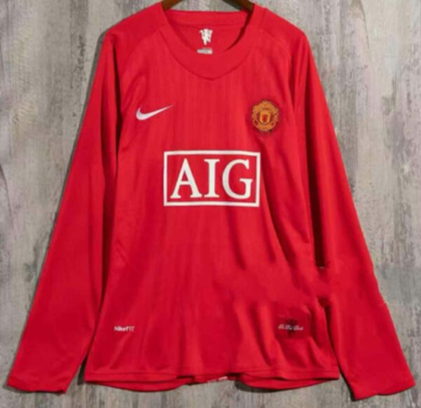майка Manchester United №7 Ronaldo,ретро,длинный рукав,полиэстер 100%