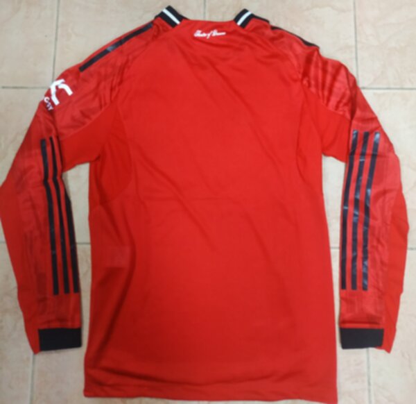 майка Manchester United 2025-2026, adidas, домашняя,длинный рукав,полиэстер 100%
