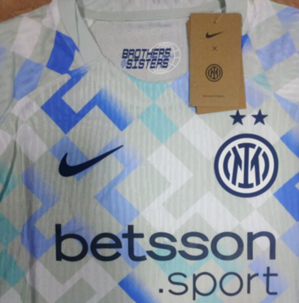 майка футбольная Inter, 2025-2026,гостевая,длинный рукав,полиэстер 100%