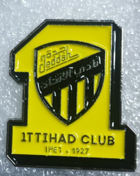 значок Аль-Иттихад 3,3х2,8см. №1354  металл