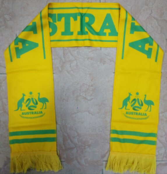 шарф сборной Австралии,флис,130х16см.