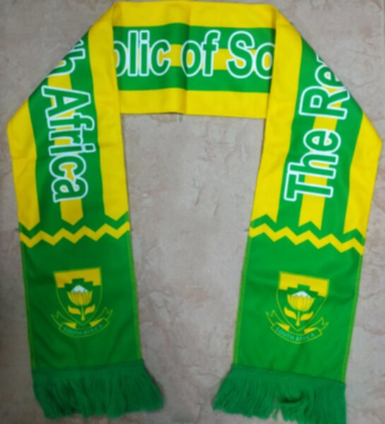 шарф сборной Южной Африки,флис,130х16см.