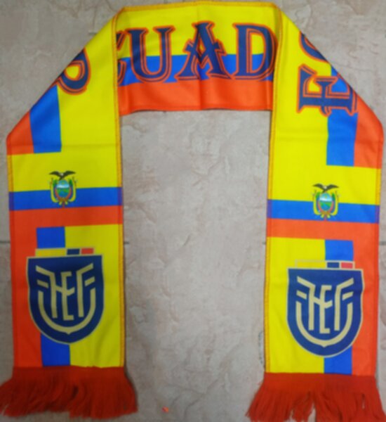 шарф сборной Эквадора,флис,130х16см.