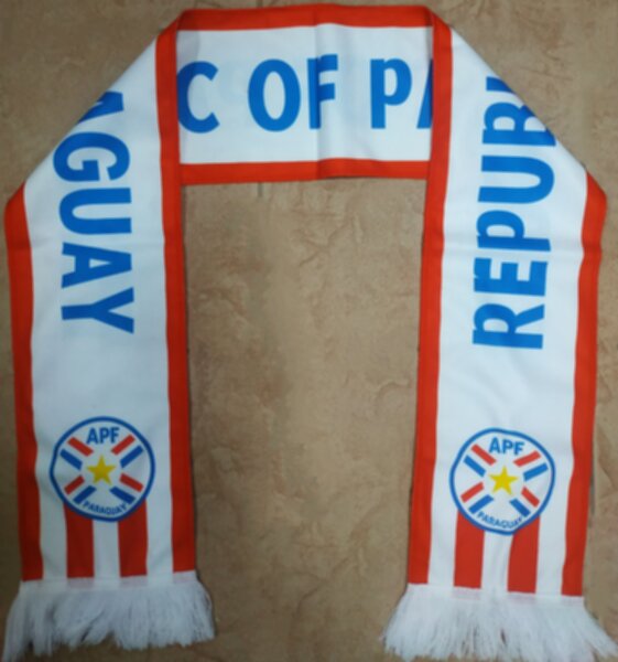 шарф сборной Парагвая,флис,130х16см.