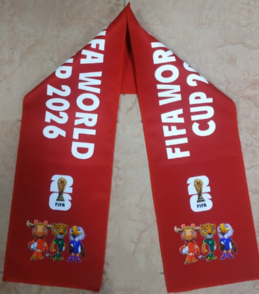шарф чемпионата мира по футболу 2026, односторонний,119*19см.