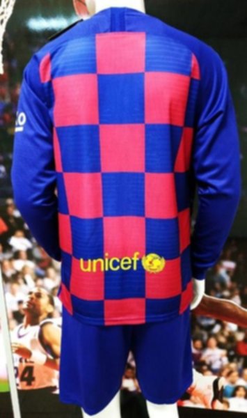 форма Barcelona длинный рукав   2019-2020   домашняя