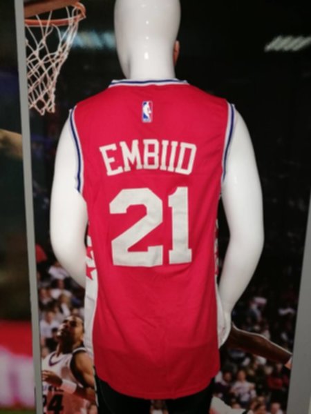 майка баскетбольная  Philadelphia 76ers №21EMBIID  adidas