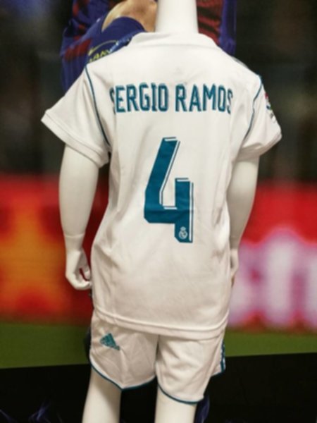 форма детская Real Madrid №4 SERGIO RAMOS  2017-2018