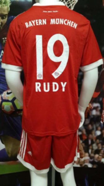 форма Bayern Munchen №19 RUDY  домашняя  2017-2018