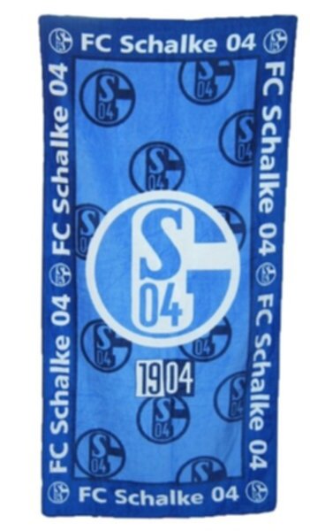 полотенце Schalke 04  150см х 70см  хлопок 100%
