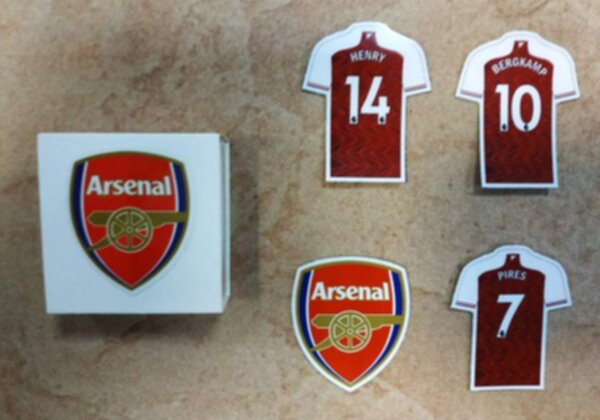 набор магнитов   Arsenal  4 шт. винил  5 х 4 см