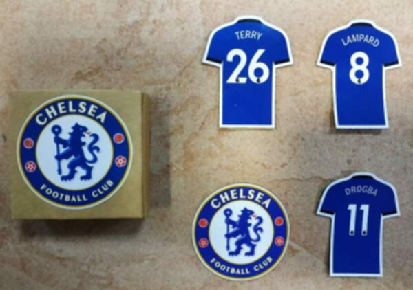 набор магнитов  Chelsea  4 шт. винил  5 х 4 см