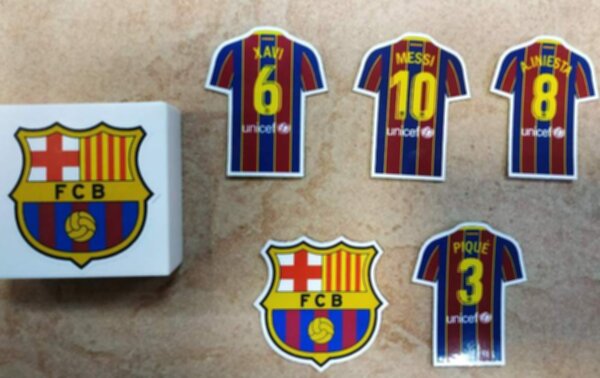 набор магнитов  Barcelona  6 шт. винил  5 х 4 см