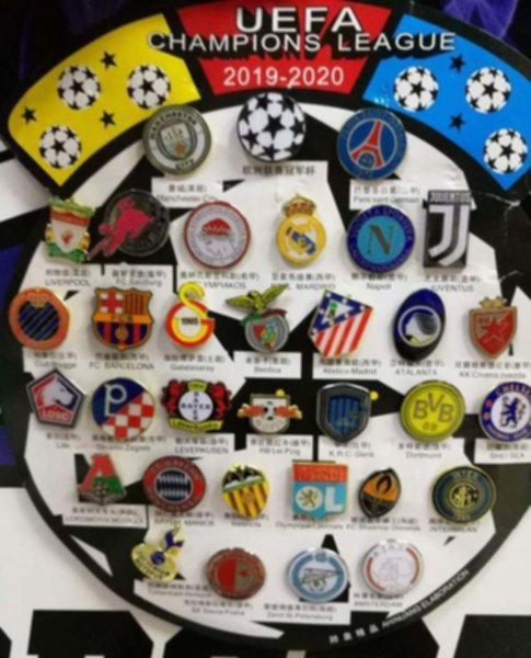 набор значков Champions league 2019-2020