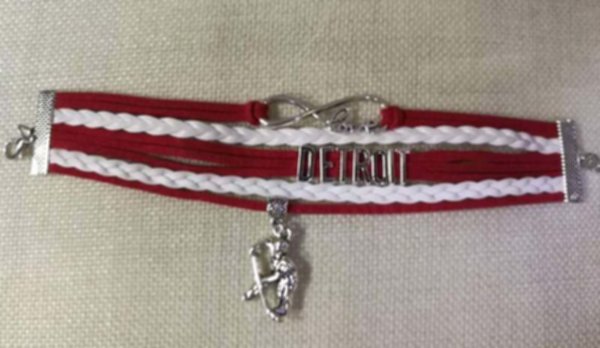 браслет Detroit Red Wings(17см х 2,5см)