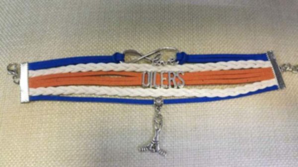 браслет Edmonton Oilers  (17см х 2,5см)