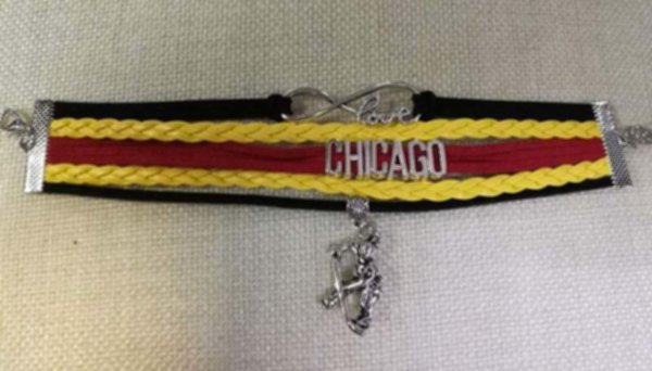 браслет Chicago Blackhawks   17см х 2,5см