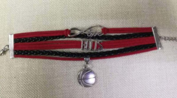браслет  Chicago Bulls (17см х 2,5см)