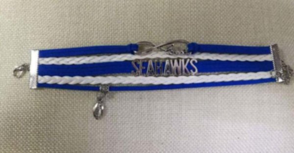 браслет Seattle Seahawks (17см х 2,5см)