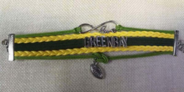 браслет Green Bay Packers (17см х 2,5см)