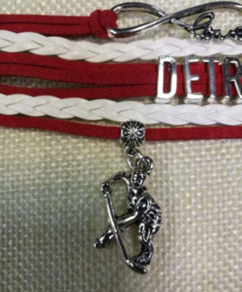 браслет Detroit Red Wings(17см х 2,5см)