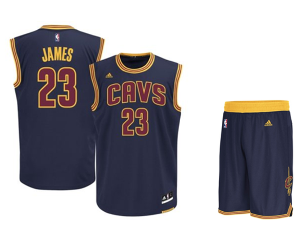 майка баскетбольная Cleveland Cavaliers №23 JAMES  adidas 