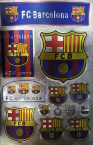 набор наклеек Барселона  27см х 18,5см