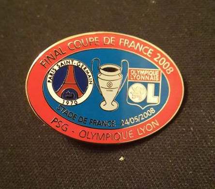 значок PSG-Olympique Lyon(№0398)