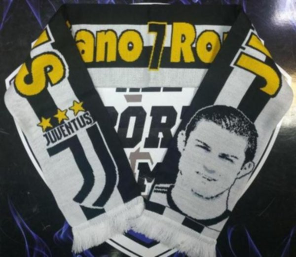 шарф Juventus C.Ronaldo  вязаный,двухсторонний,акрил 100%