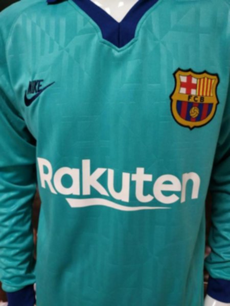 форма Barcelona длинный рукав №10 MESSI  2019-2020  резервная  полиэстер 100%