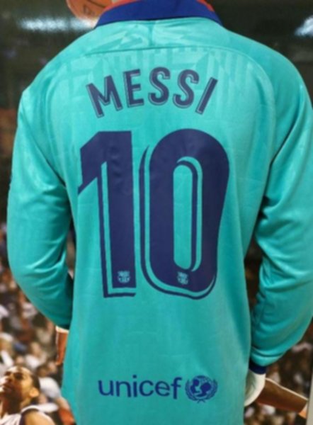 форма Barcelona длинный рукав №10 MESSI  2019-2020  резервная  полиэстер 100%