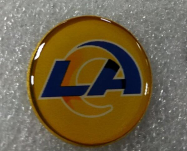 значок Los Angeles Rams №1248  2,5 см металл+полимерная смола