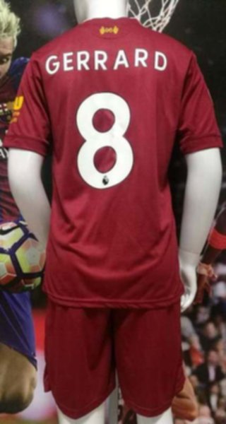 форма Liverpool №8 GERRARD   2019-2020  домашняя