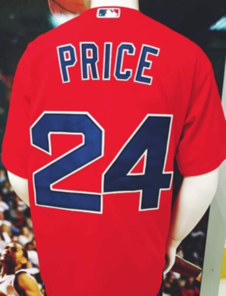 майка бейсбольная Boston Red Sox №24 Price