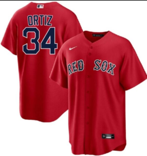 майка бейсбольная Boston Red Sox №34 ORTIZ