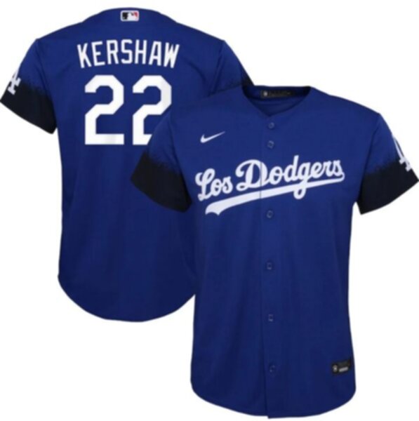 майка бейсбольная Los Angeles Dodgers №22 KERSHAW
