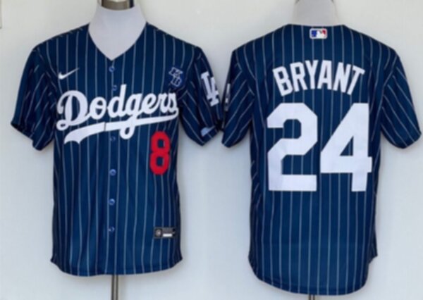 майка бейсбольная Los Angeles Dodgers №24 BRYANT