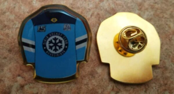 значок Сибирь Новосибирск №1407  металл + полимерная смола